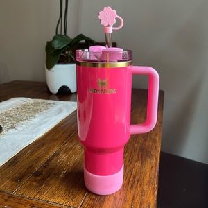 Stanley Pink Parade Quencher 40oz with Straw Cover